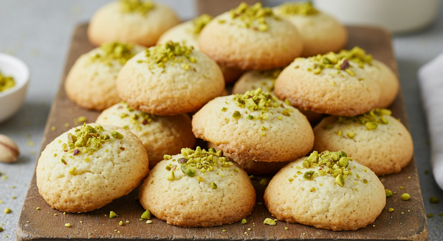 Soft Ricotta Pistachio Pillow Cookies - secondary view
